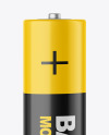 Glossy AAA Battery Mockup