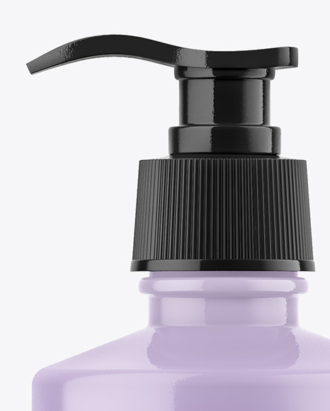 Glossy Plastic Bottle Mockup