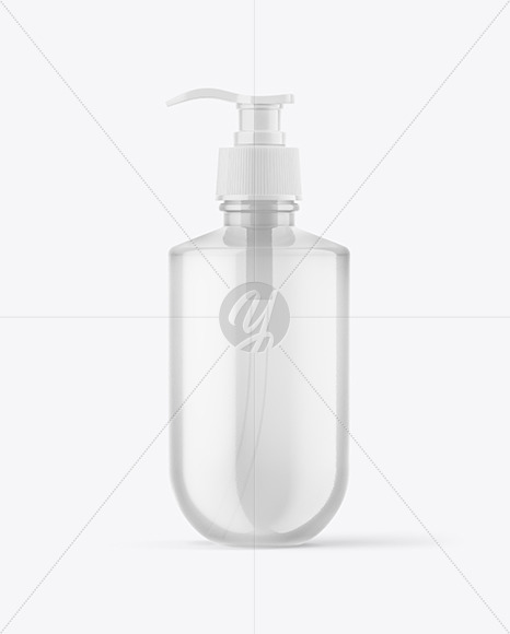 Clear Glass Bottle Mockup