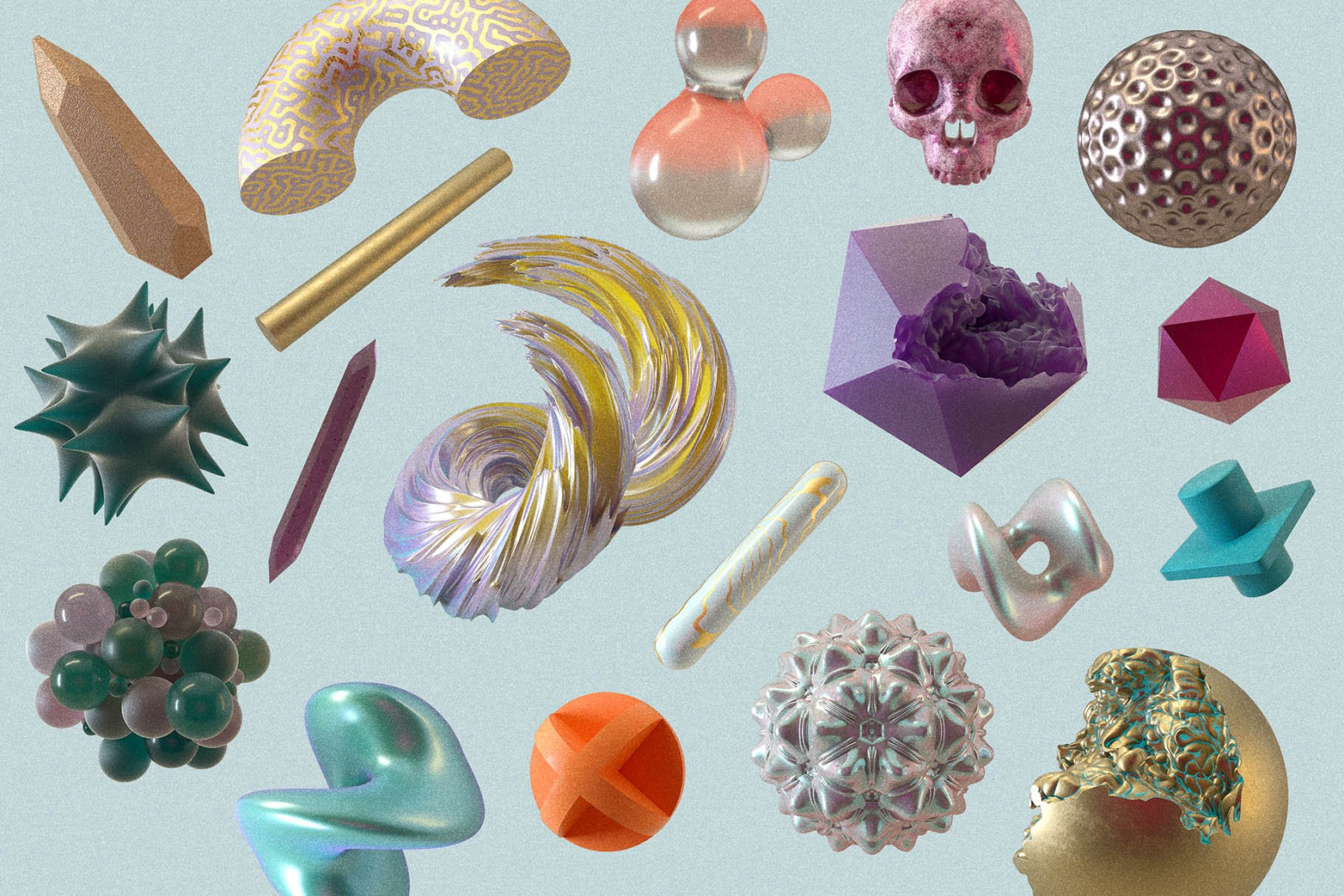 Shapes: 140 Abstract 3D Shapes Shapes: 140 Abstract 3D Shapes