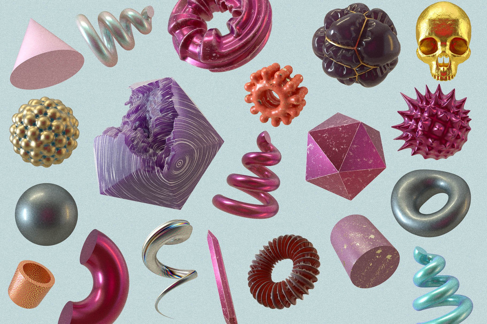 Shapes: 140 Abstract 3D Shapes Shapes: 140 Abstract 3D Shapes