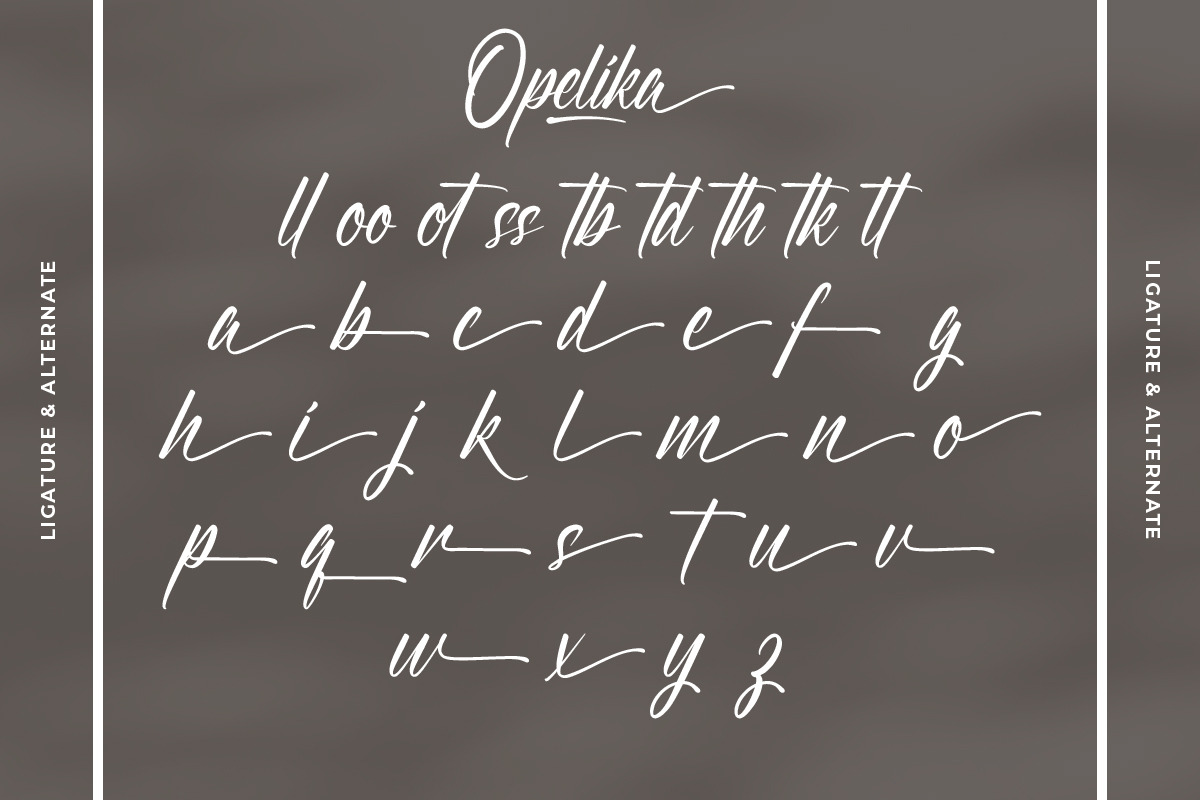 Opelika Calligraphy Font