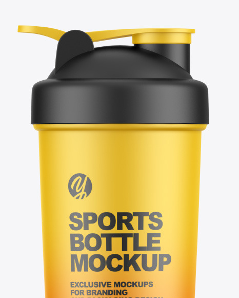 Matte Sports Bottle Mockup