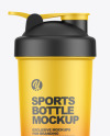 Matte Sports Bottle Mockup