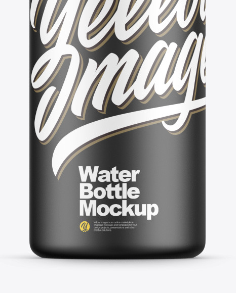 Matte Sports Bottle Mockup