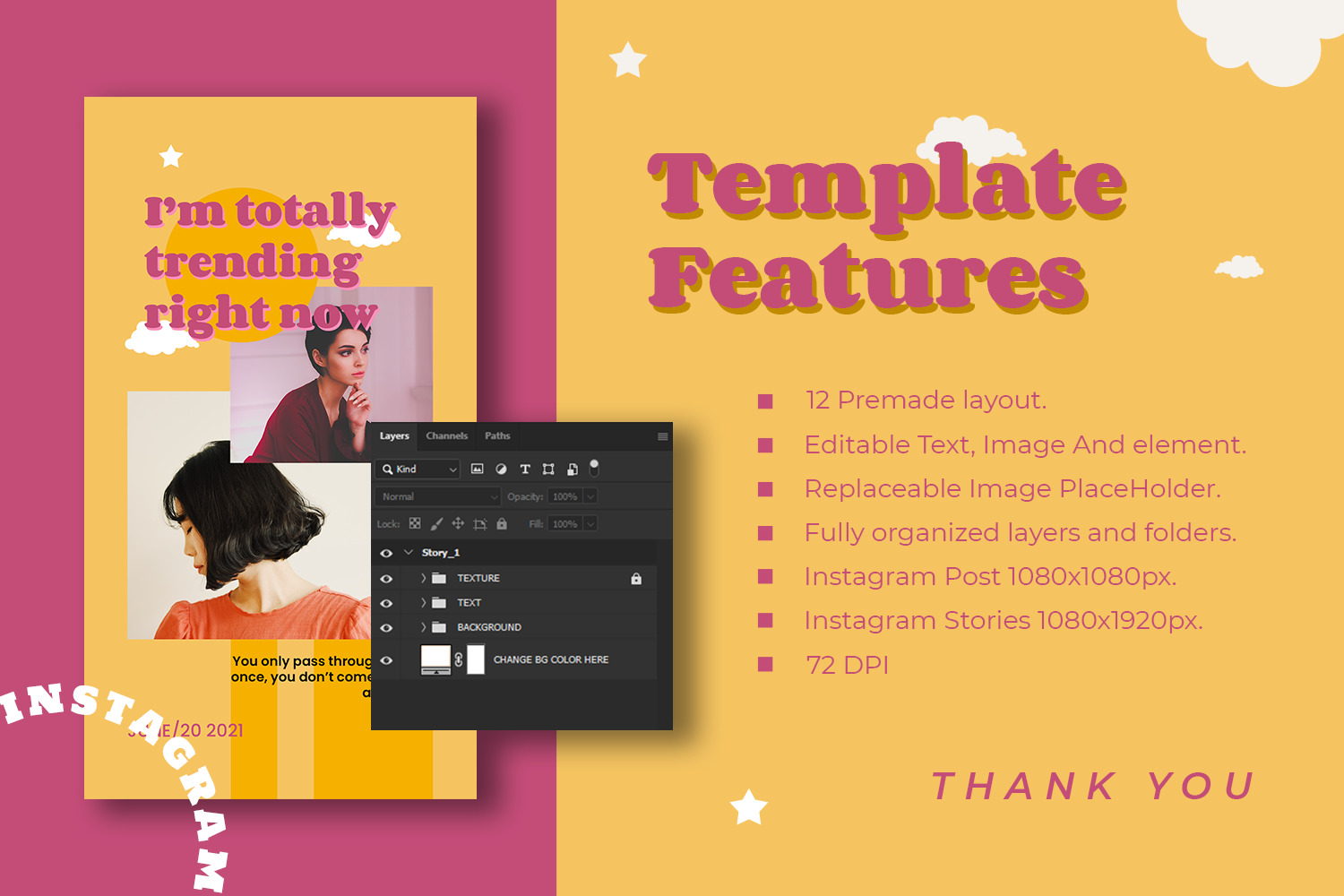 Monstrea Instagram Template