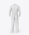 Worker Uniform (Coveralls) Mockup – Back View