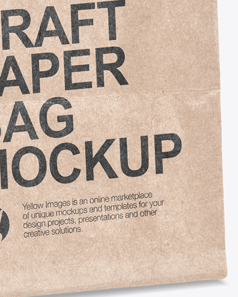 Kraft Paper Shpping Bag Mockup