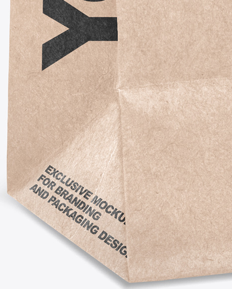 Kraft Paper Shpping Bag Mockup