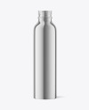 Chrome Bottle with Screw Cap Mockup