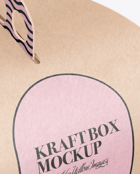 Kraft Box w/ Handle Mockup