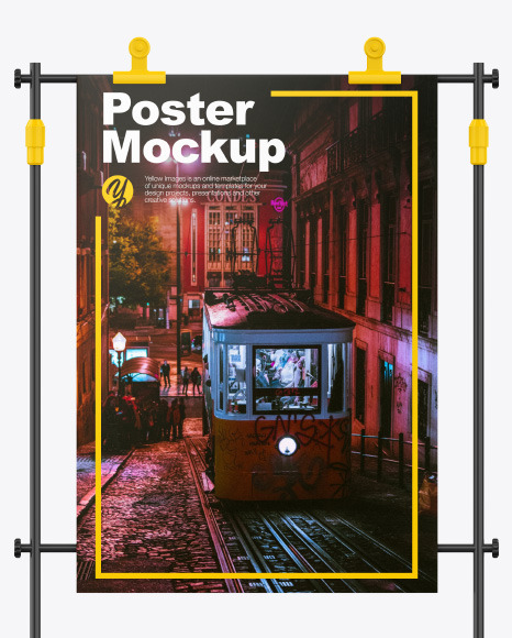 Stand with Poster Mockup