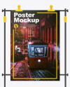 Stand with Poster Mockup