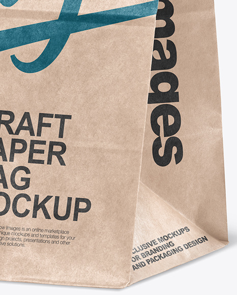 Kraft Paper Shopping Bag Mockup