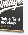 Metallic Table Tent Mockup