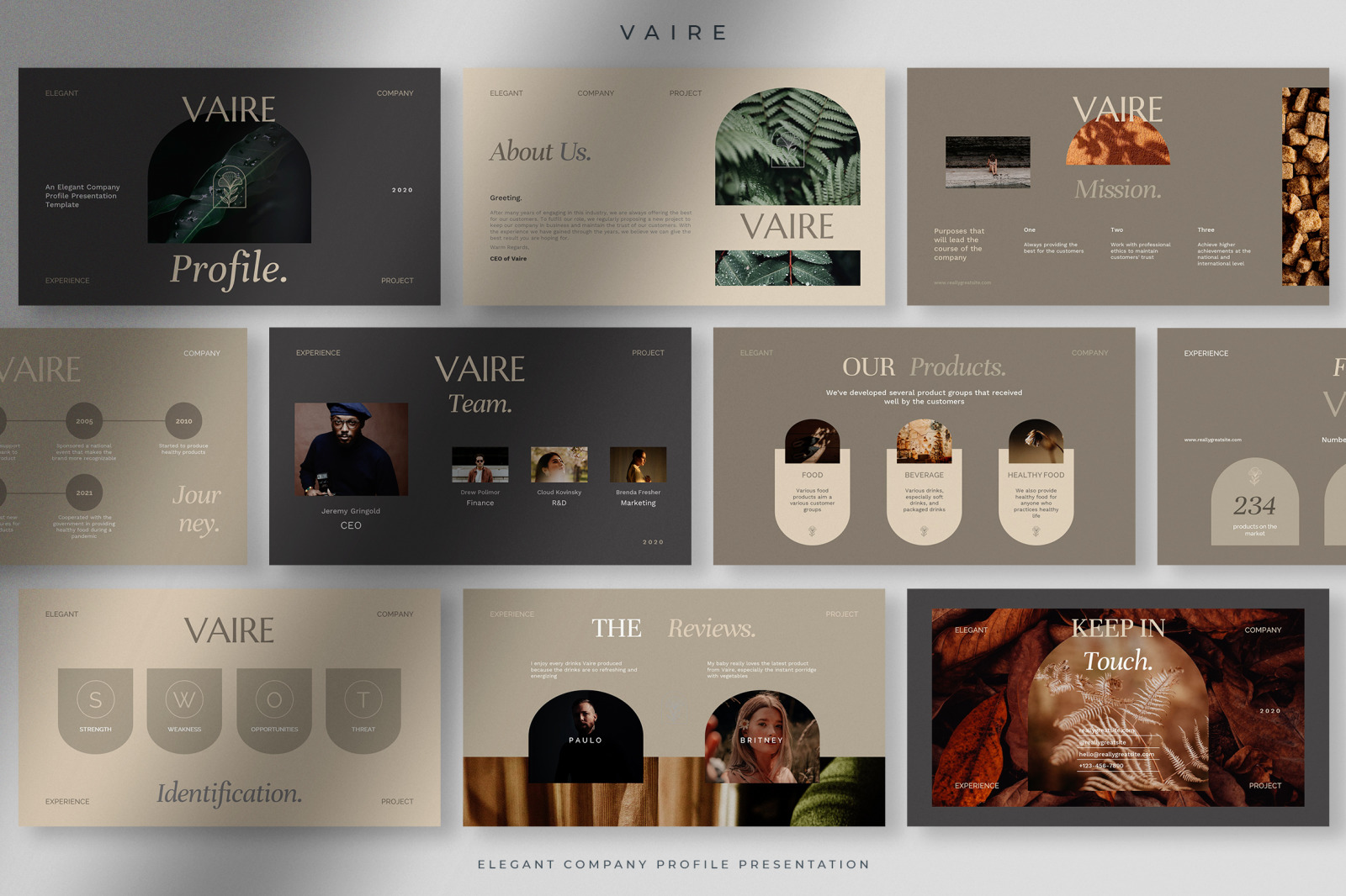 Vaire - Elegant Company Profile Presentation Vaire - Elegant Company Profile Presentation