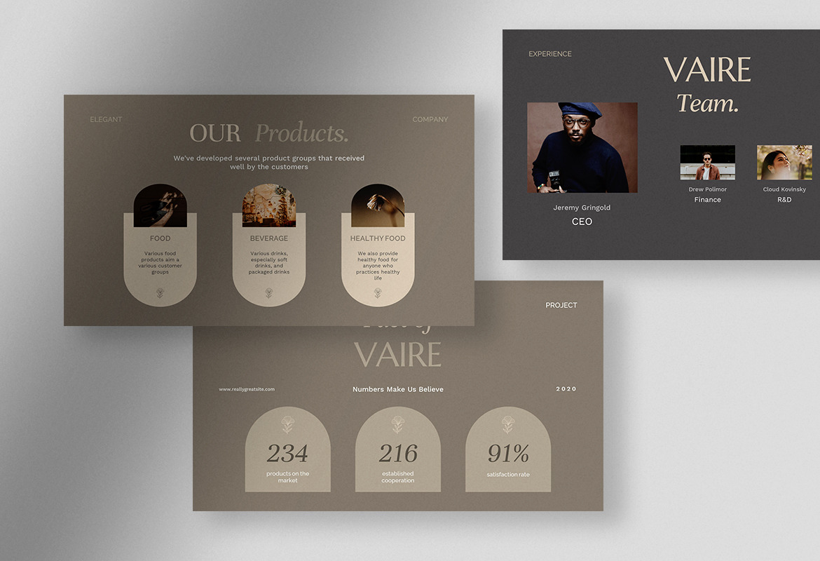 Vaire - Elegant Company Profile Presentation