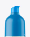 Clear Cosmetic Bottle with Pump Mockup