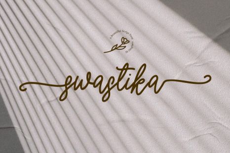 Swastika - A beautiful Script Font - Swash
