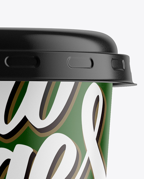 Matte Sour Cream Cup Mockup