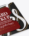 Gift Card Mockup - Halfside View ( High-Angle Shot )