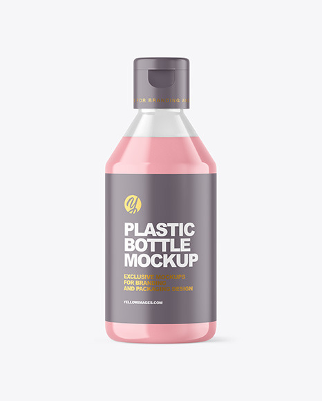 Clear Liquid Soap Cosmetic Bottle Mockup