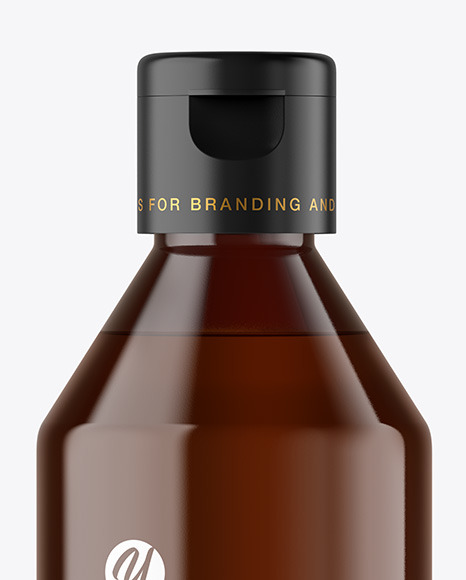 Amber Cosmetic Bottle Mockup Amber Cosmetic Bottle Mockup
