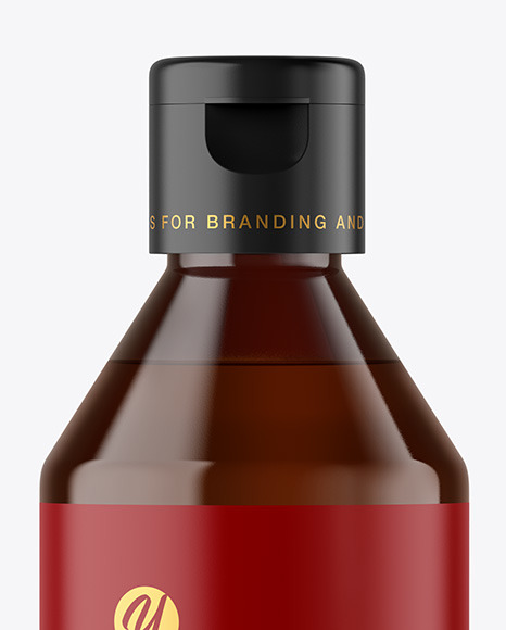 Amber Cosmetic Bottle Mockup Amber Cosmetic Bottle Mockup