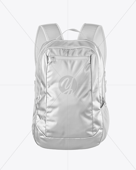 Semi Metallic Textile Backpack Mockup