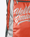 Semi Metallic Textile Backpack Mockup