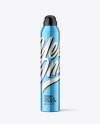 Glossy Metallic Aerosol Bottle Mockup