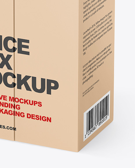 Kraft Juice Box Mockup