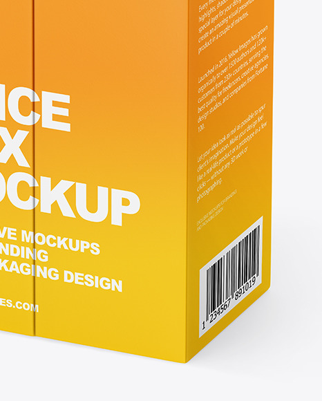 Matte Juice Box Mockup