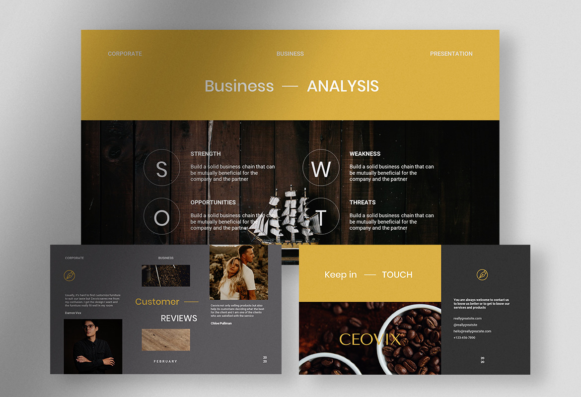 Ceovix - Gray Stone Simple Corporate Business Presentation Ceovix - Gray Stone Simple Corporate Business Presentation