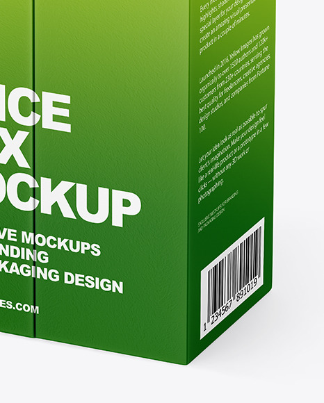 Glossy Juice Box Mockup