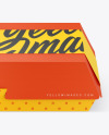 Paper Food Box w/ Label Mockup