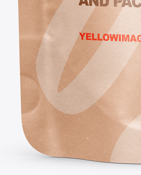 Kraft Stand-up Pouch Mockup