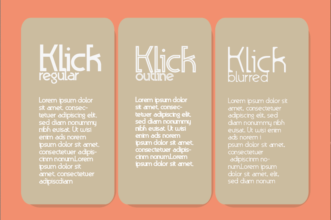 Klick Font Klick Font