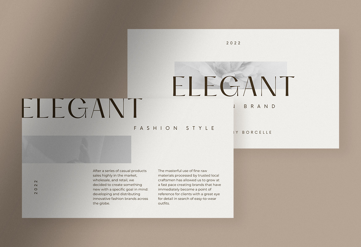 Simple Elegant Fashion Brand Presentation Canva