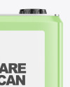 Glossy Square Tin Can Mockup Glossy Square Tin Can Mockup