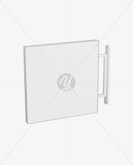 Metallic Signboard Mockup