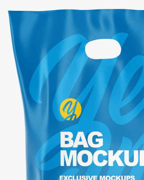 Plastic Bag Mockup - Front View