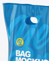 Plastic Bag Mockup - Half Side View