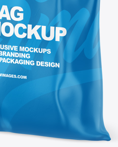 Plastic Bag Mockup - Half Side View