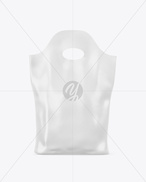 Plastic Bag Mockup - Front View