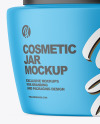 Matte Cosmetic Jar Mockup