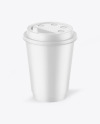 Matte Paper Coffee Cup Mockup