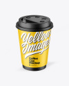 Matte Paper Coffee Cup Mockup