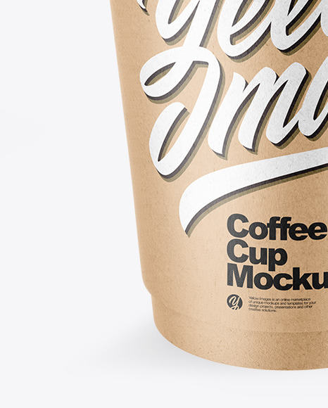 Kraft Coffee Cup Mockup