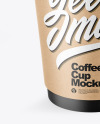 Kraft Coffee Cup Mockup Kraft Coffee Cup Mockup